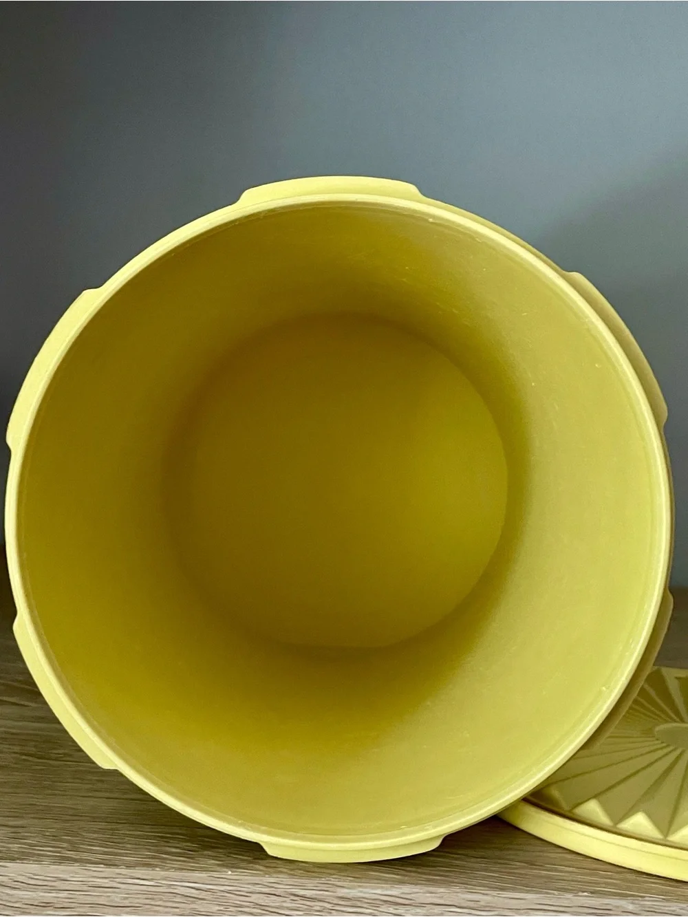 Vintage 1970s Tupperware Servalier Harvest Gold Canister Set of 3!